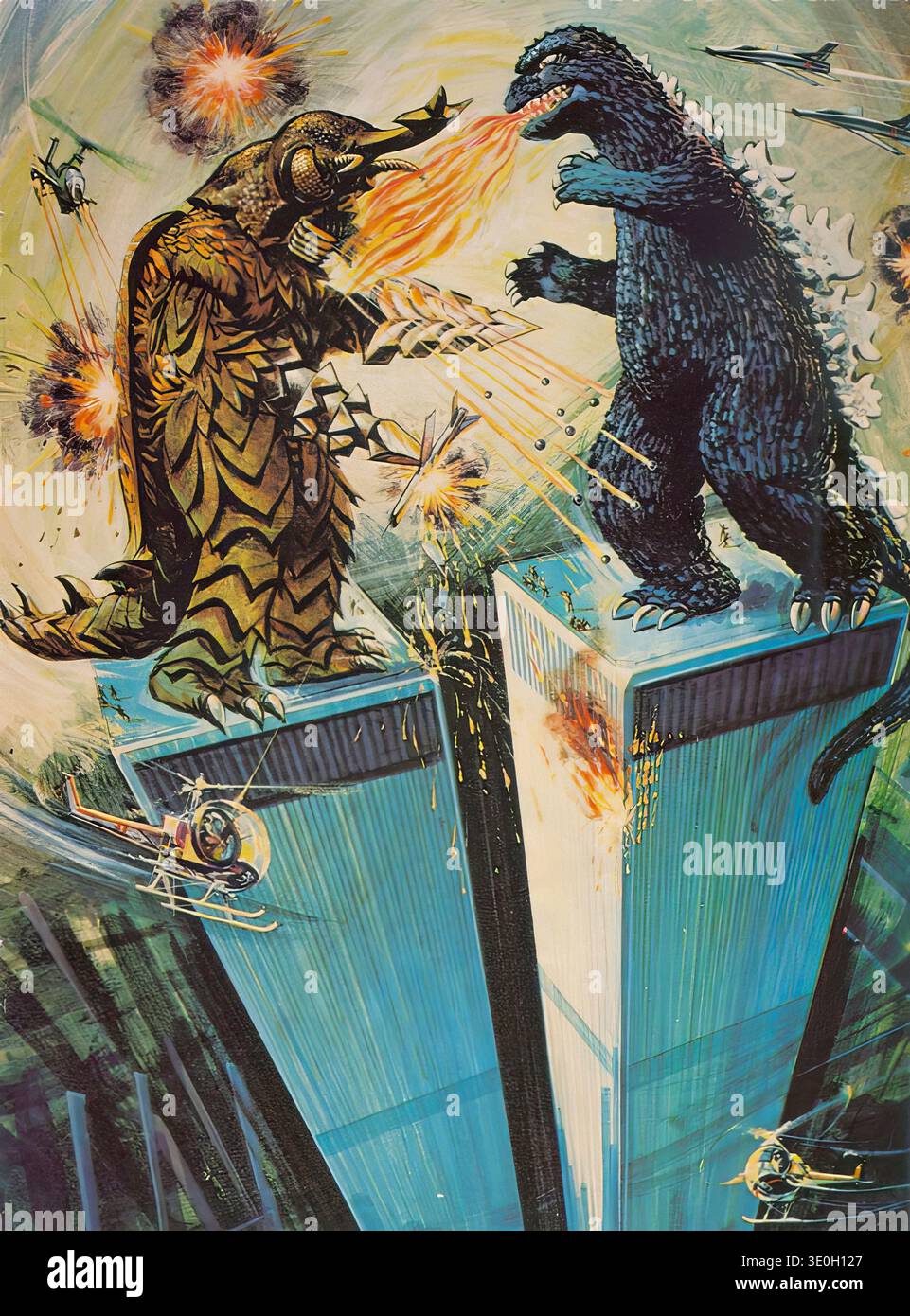 Godzilla vs Megalon art Twenty five Years with Godzilla pg02 (1979 ...