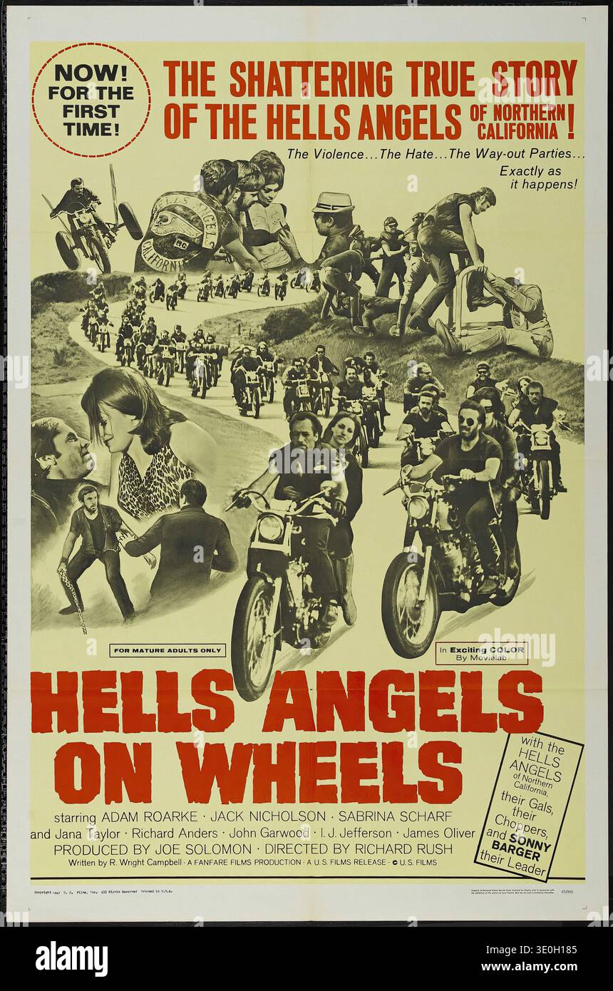 Hells angels on wheels hi-res stock photography and images - Alamy
