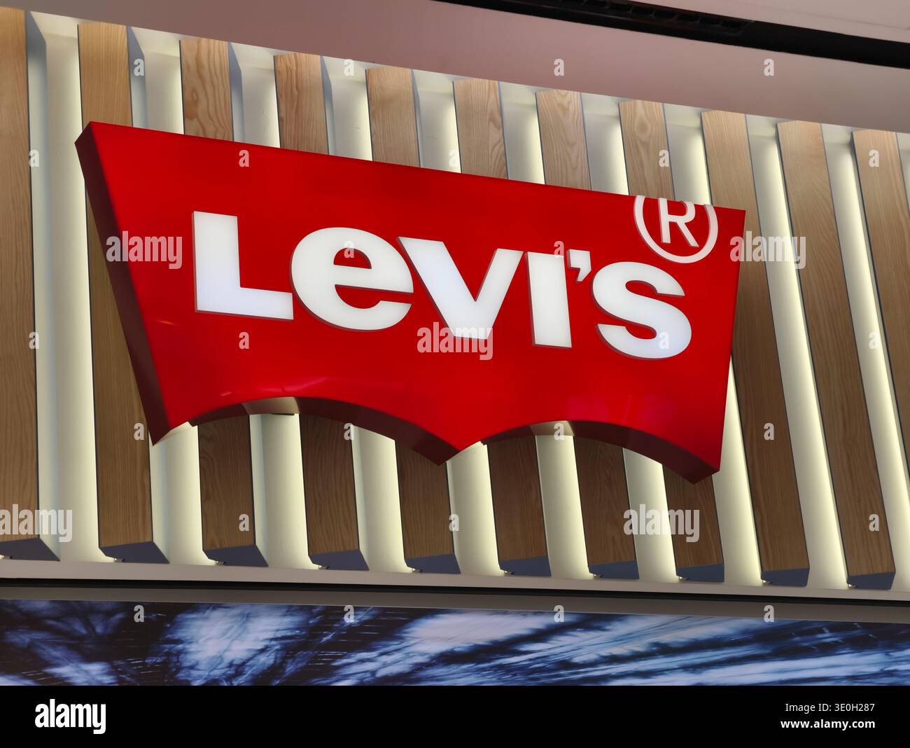 Levis logo exterior view hi-res stock photography and images - Alamy