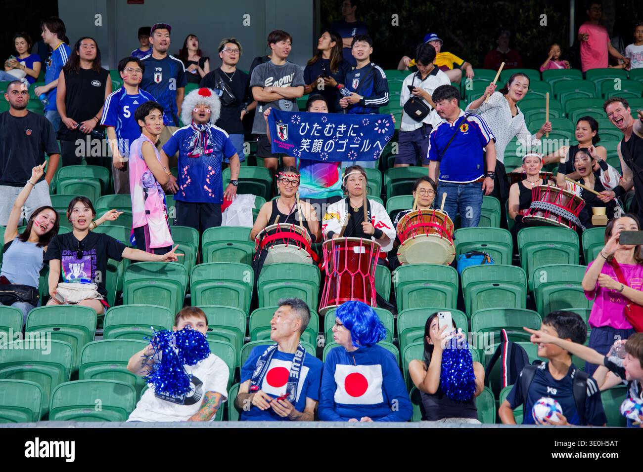 Japan fans show their support after the AFC Women's Asian Cup Australia ...