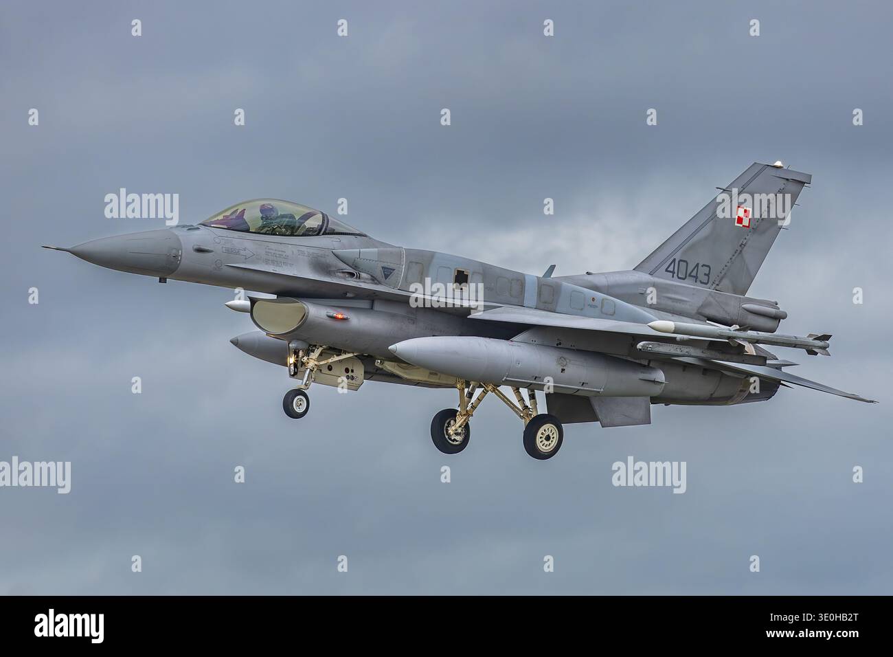Polish Air Force General Dynamics F-16, Arriving For Exercise Cobra ...