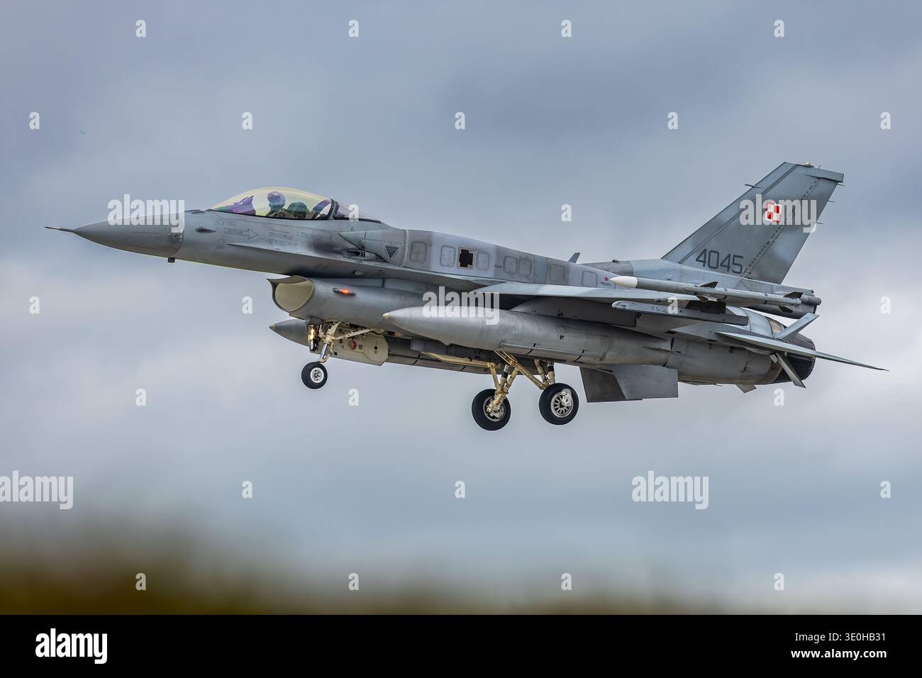 Polish Air Force General Dynamics F-16, Arriving For Exercise Cobra ...