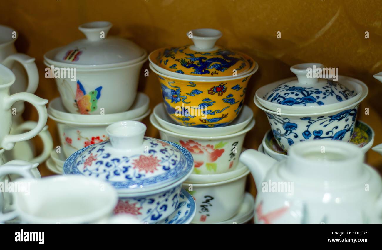 Chinese blue and white porcelain dragon hi-res stock photography
