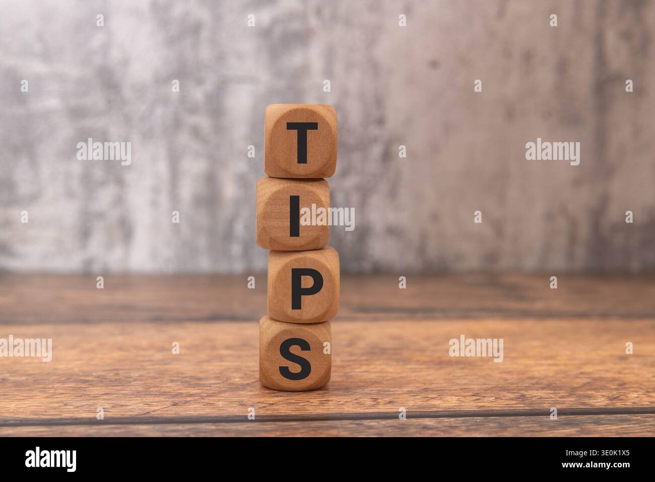 tips word write on blackboard Stock Photo