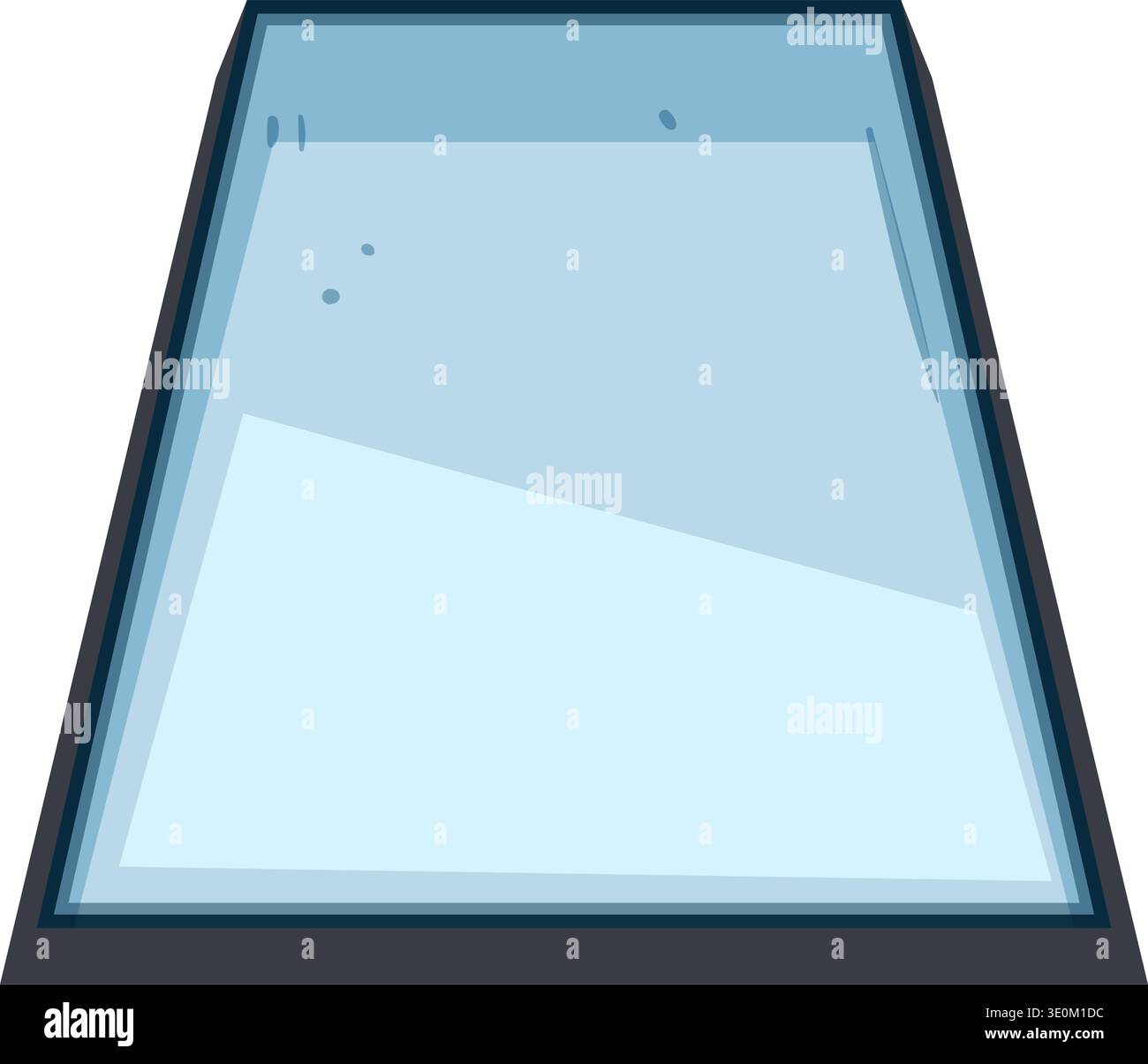 Flexible smart screen with blue display interface Stock Vector