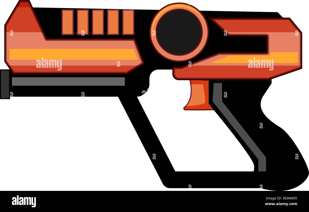 Laser tag toy gun blaster gaming vector Stock Vector Image & Art - Alamy