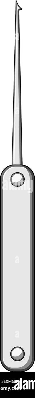 Lockpick tool illustrating security bypass and unauthorized access Stock Vector