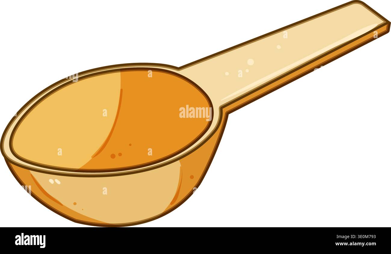 Measuring scoop illustration for cooking and baking Stock Vector