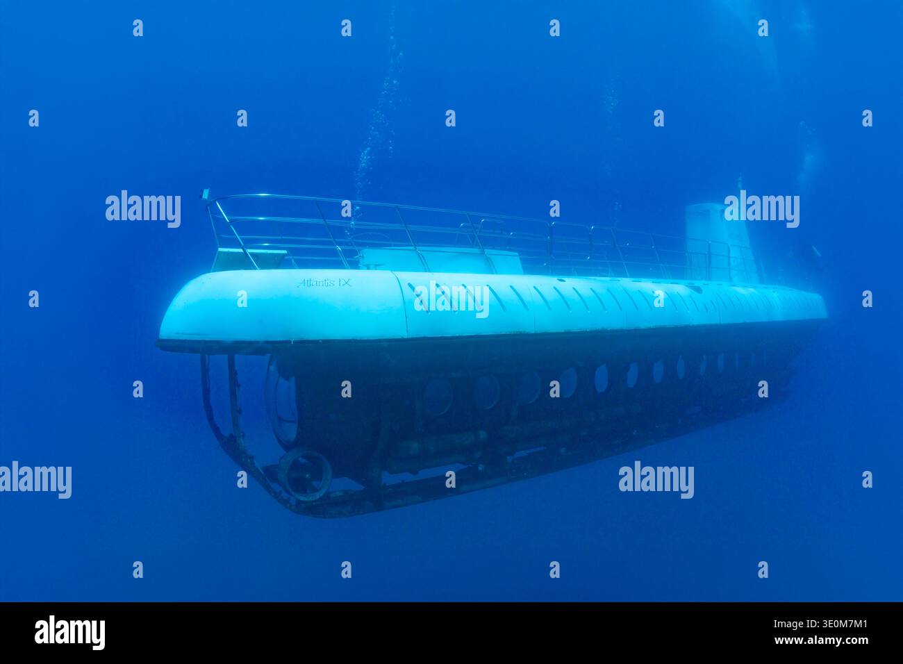 The Atlantis Submarine, photographed underwater near Maui, Hawaii, was ...