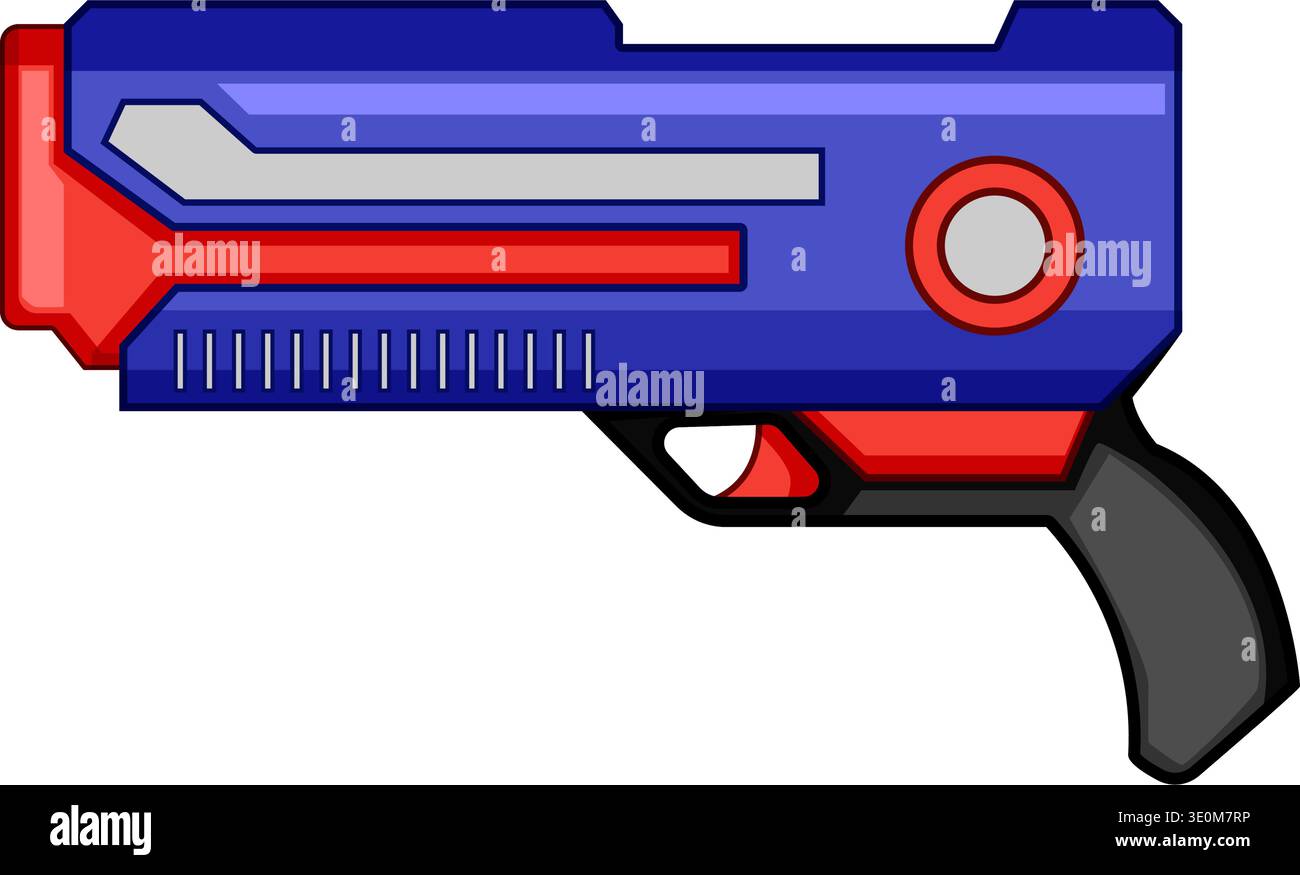 Toy blaster for children playing fun games Stock Vector