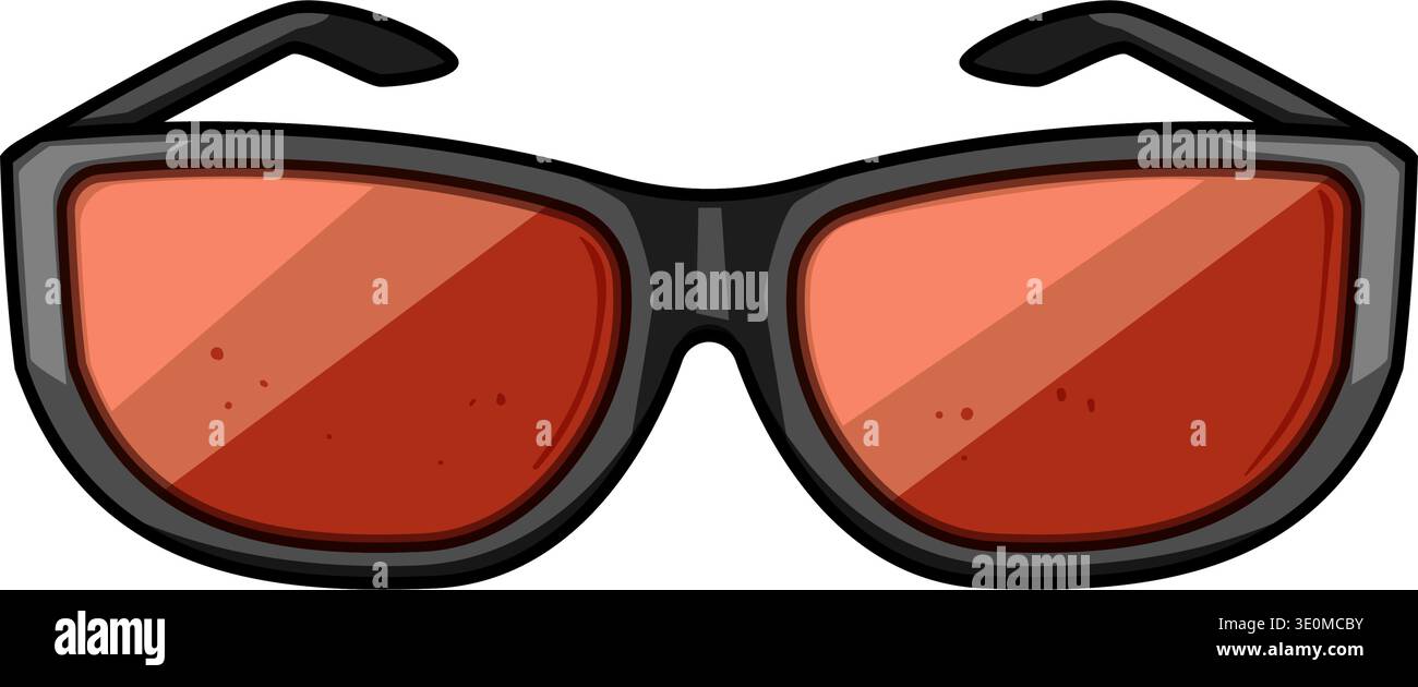 Welding glasses protecting eyes during industrial work process Stock Vector
