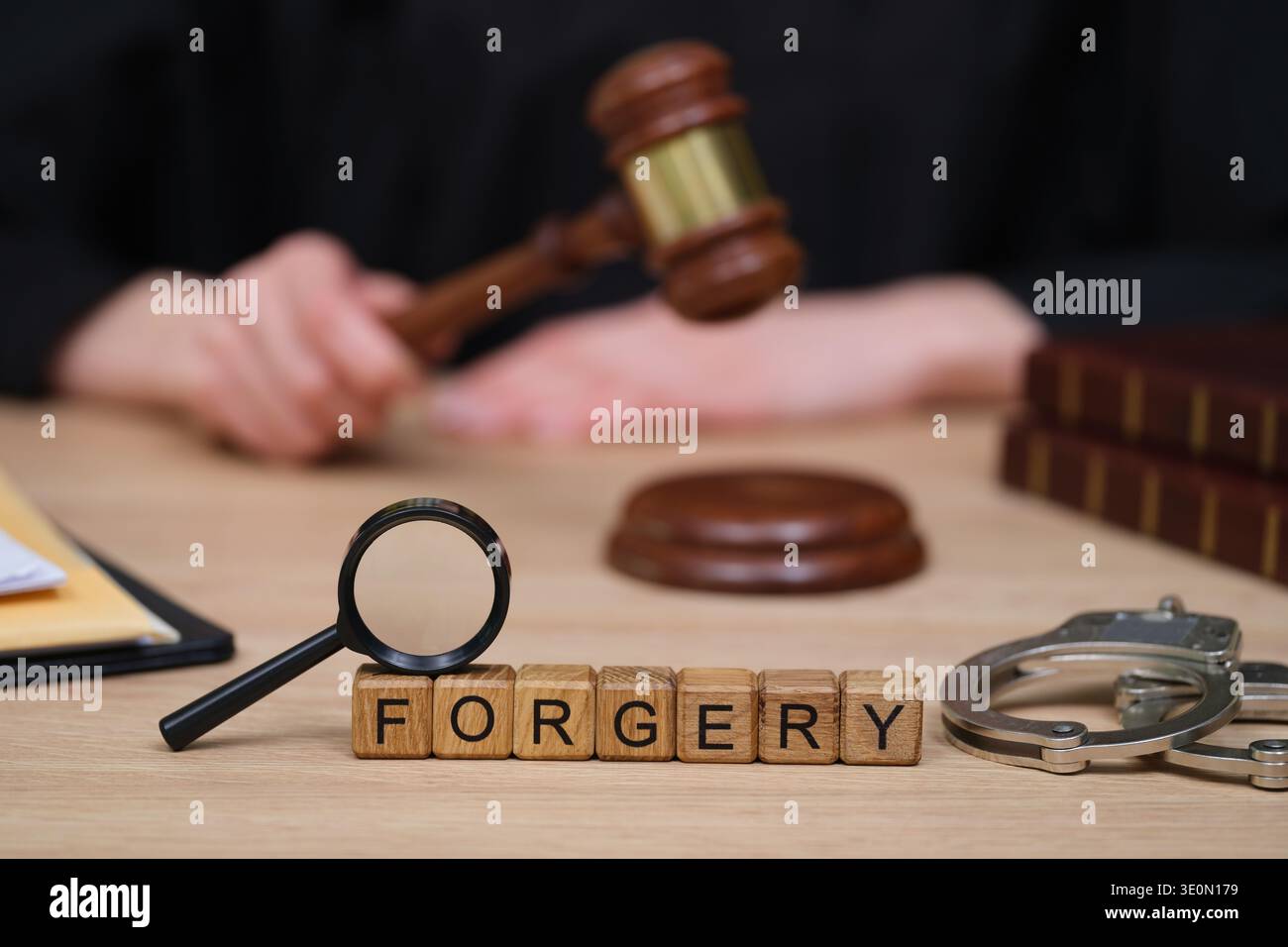 Laws On Forgery Legal processes unfold in a courtroom with a focus on forgery and ...