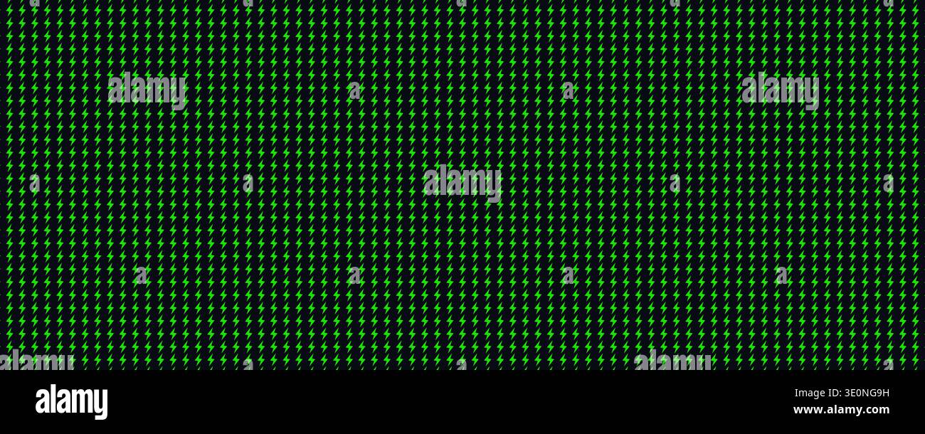 Electric Energy Icon Pattern Background Green Lightning Texturefor ...