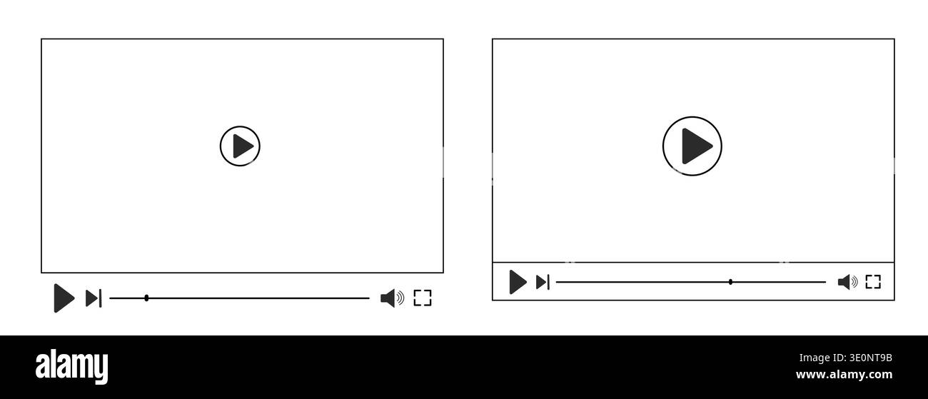 Music player overlay interface progress Stock Vector Images - Alamy