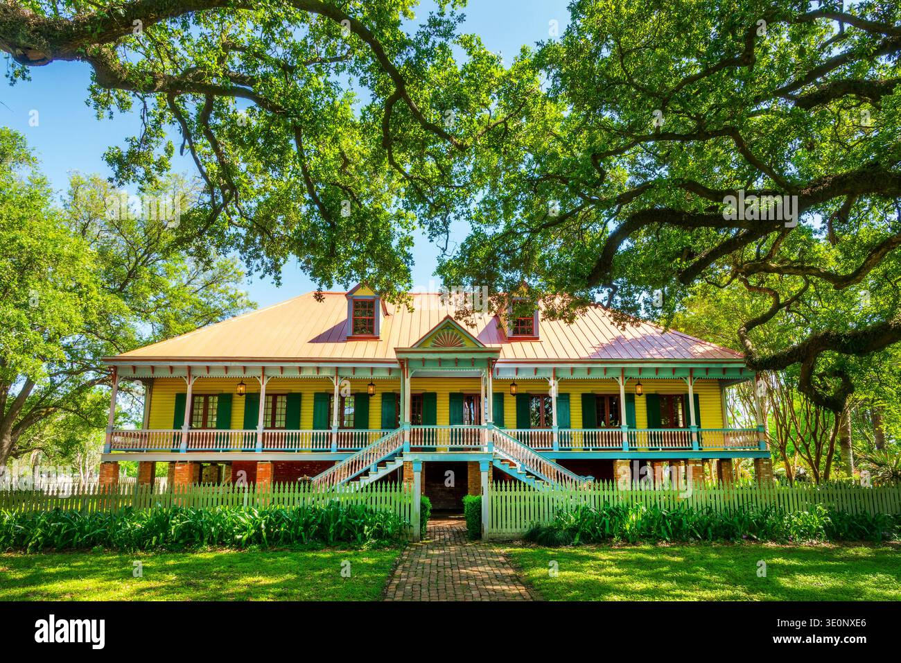 Laura plantation main house, Louisiana travel and tourism Stock Photo