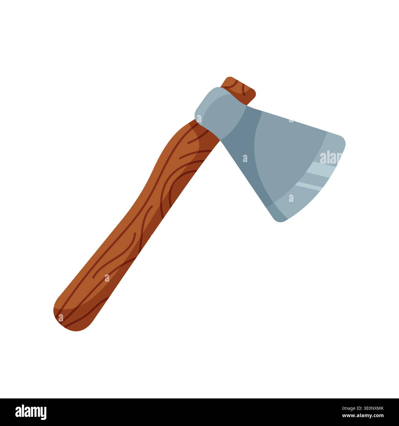 Axe. Isolated vector illustration in flat cartoon style. Stock Vector