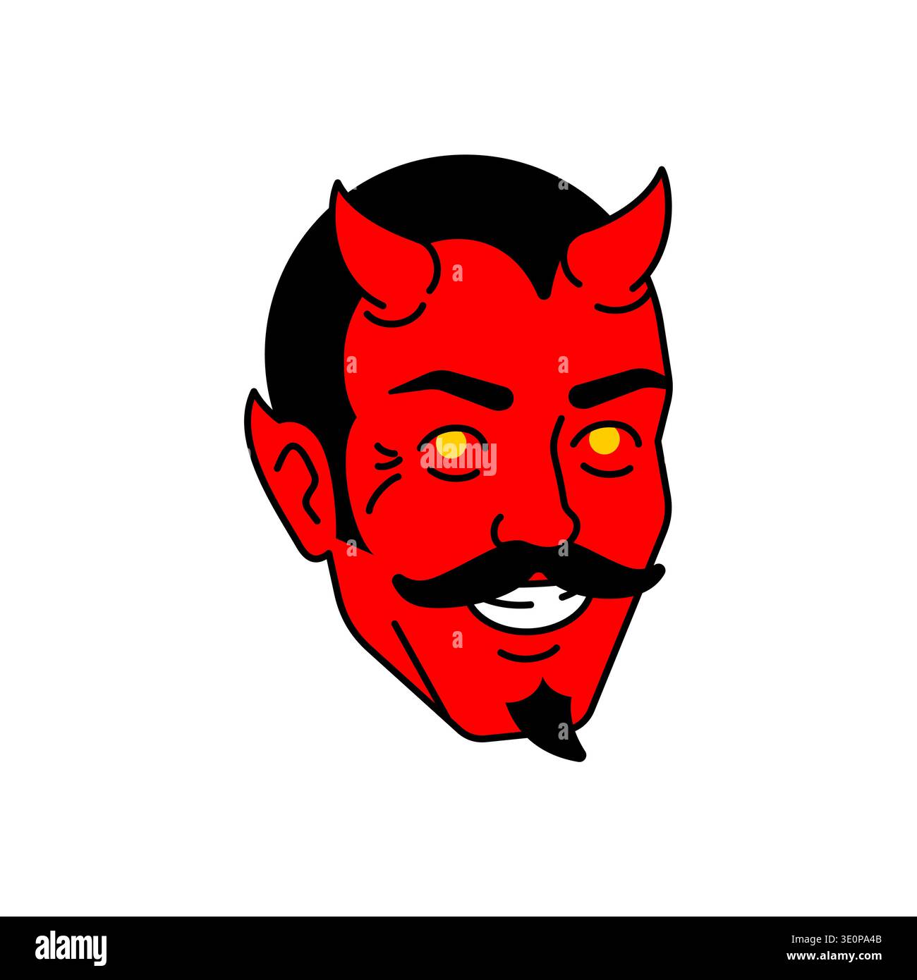 Devil horns hell Stock Vector Images - Alamy