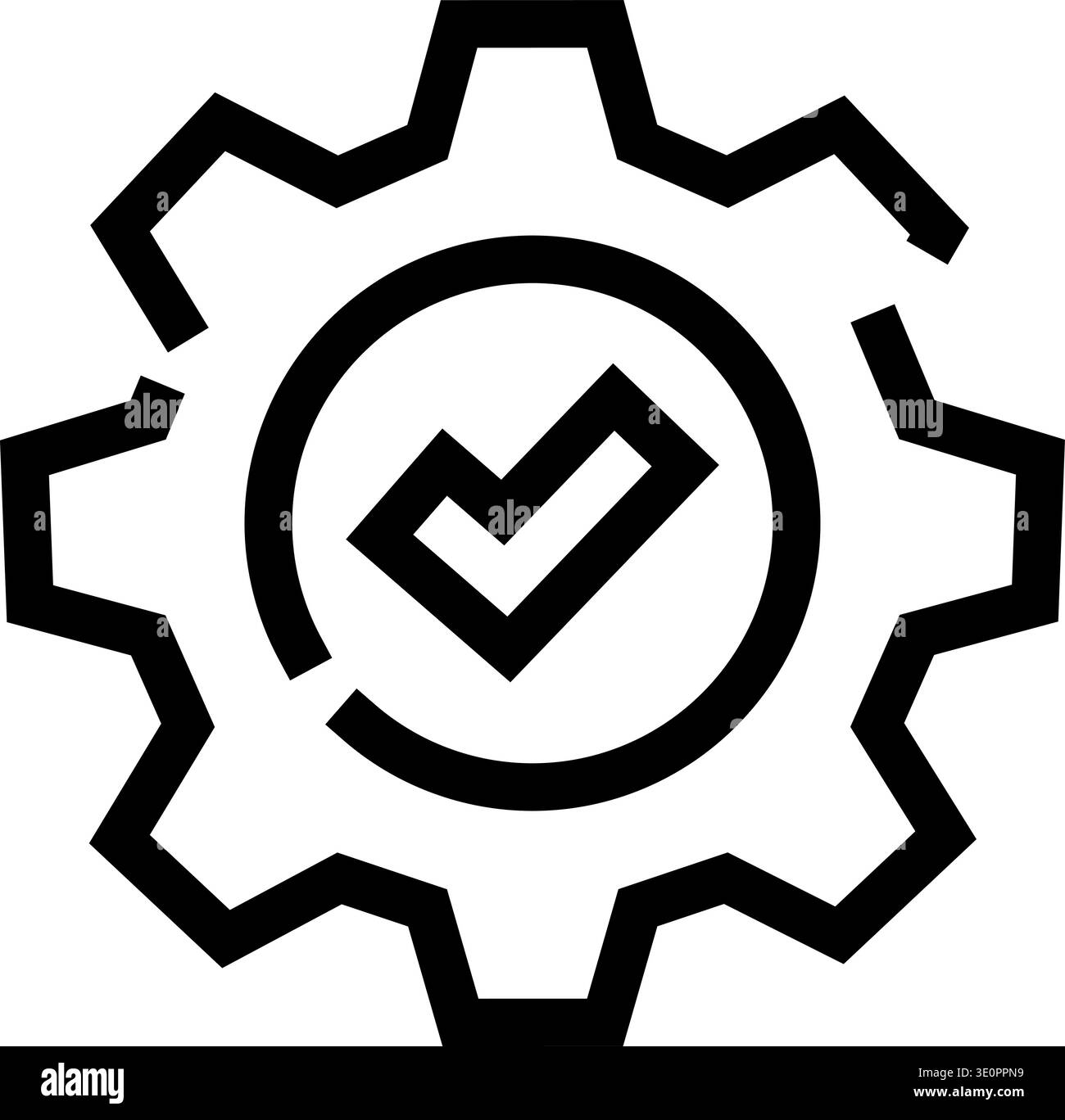 Gear wheel with check mark validation concept Stock Vector Image & Art ...