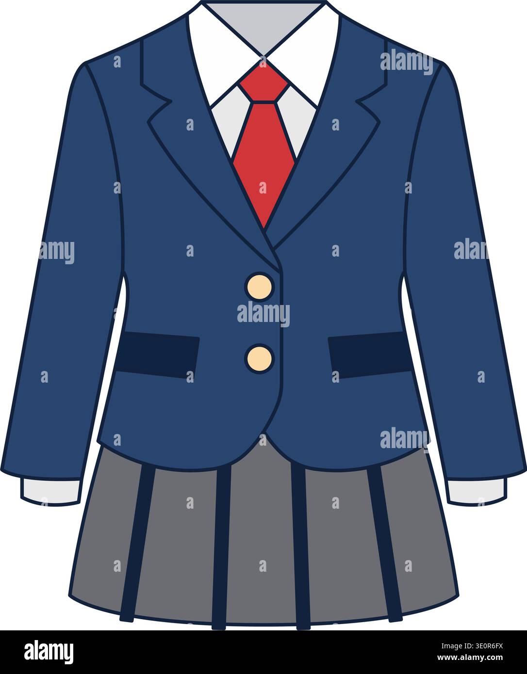 School uniform blue skirt hi-res stock photography and images - Page 3