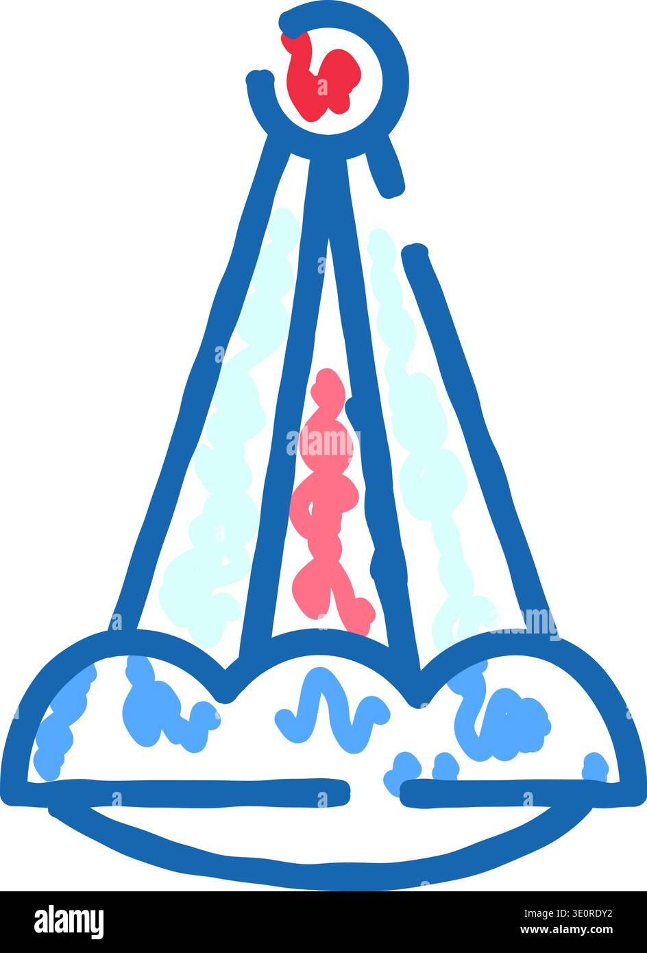 Amusement park pendulum ride icon illustrating fun entertainment Stock ...