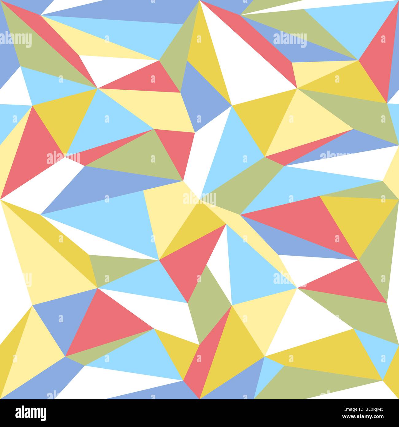 Vector geometric polygon pattern. Modern vector pattern with colorful polygons. Polygons texture. Stock Vector