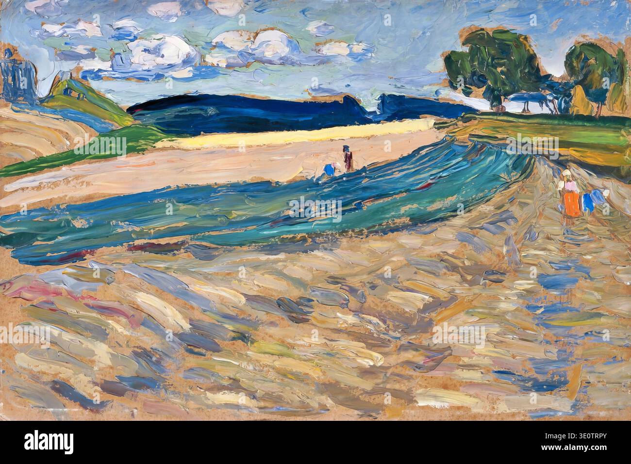 Wassily Kandinsky – Landscape with Yellow Field, 1904 Russian