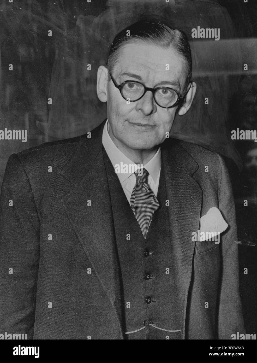 Thomas Eliot - British Playwright - Personality. August 31, 1953. Stock Photo