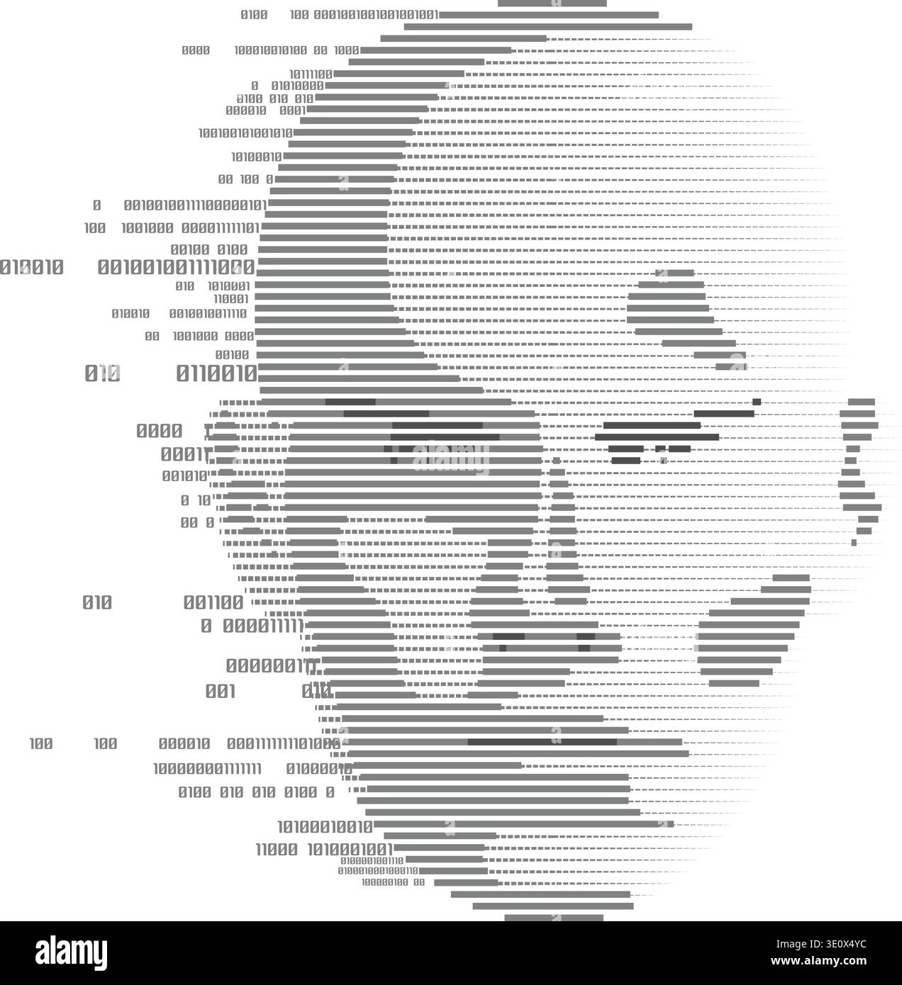 concept of technology advancement, digital Face Scanning, human face ...