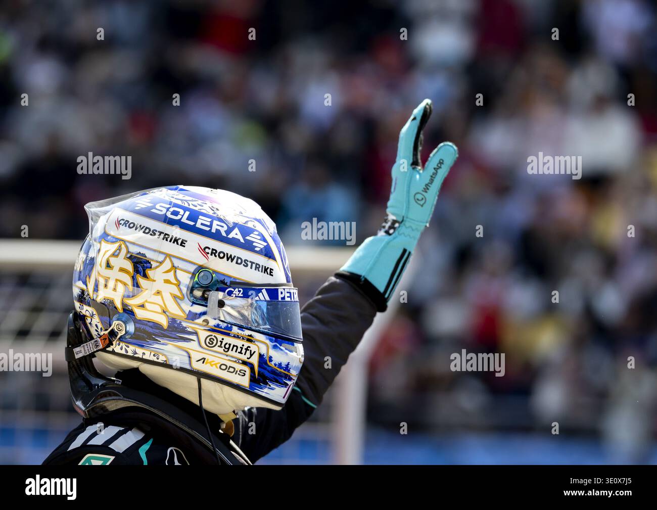 SHANGHAI - George Russell (Mercedes) after his victory in the sprint ...