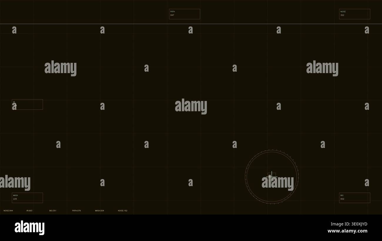 Tactical Datagrid Futuristic HUD Interface with Tactical Data Overlay System Stock Photo ...