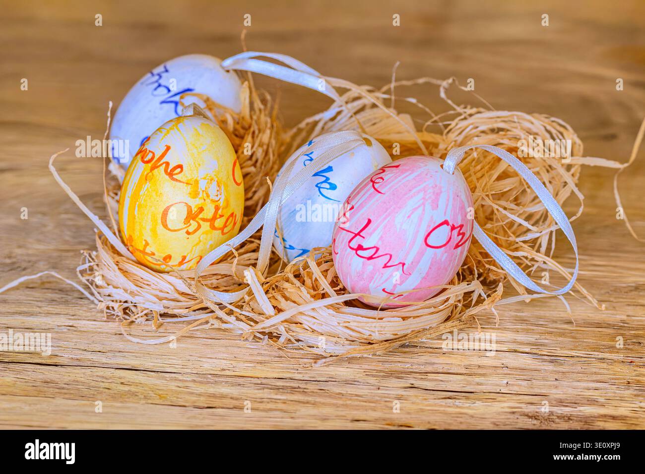Concept Easter : Easter Still Life Stock Photo