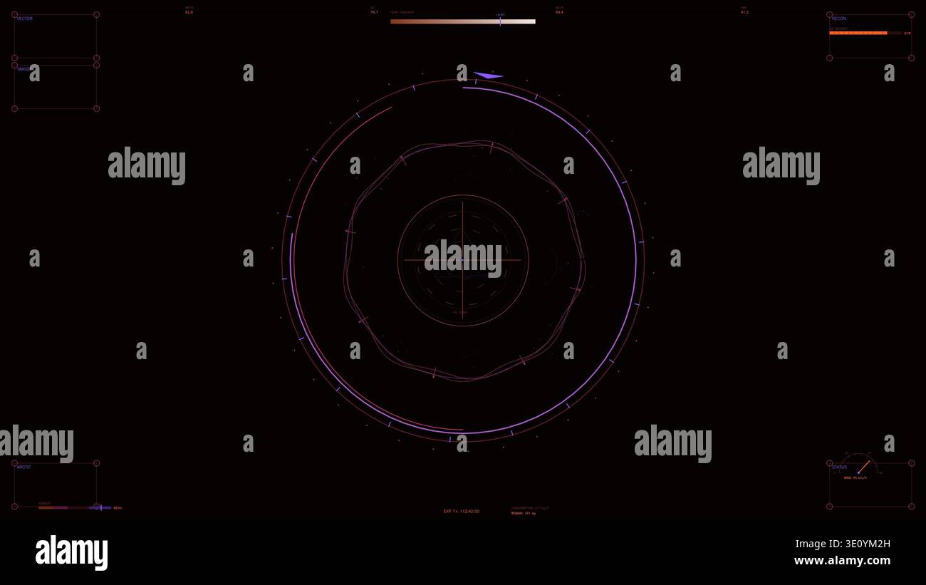 Futuristic hud user interface animation hi-res stock photography and ...