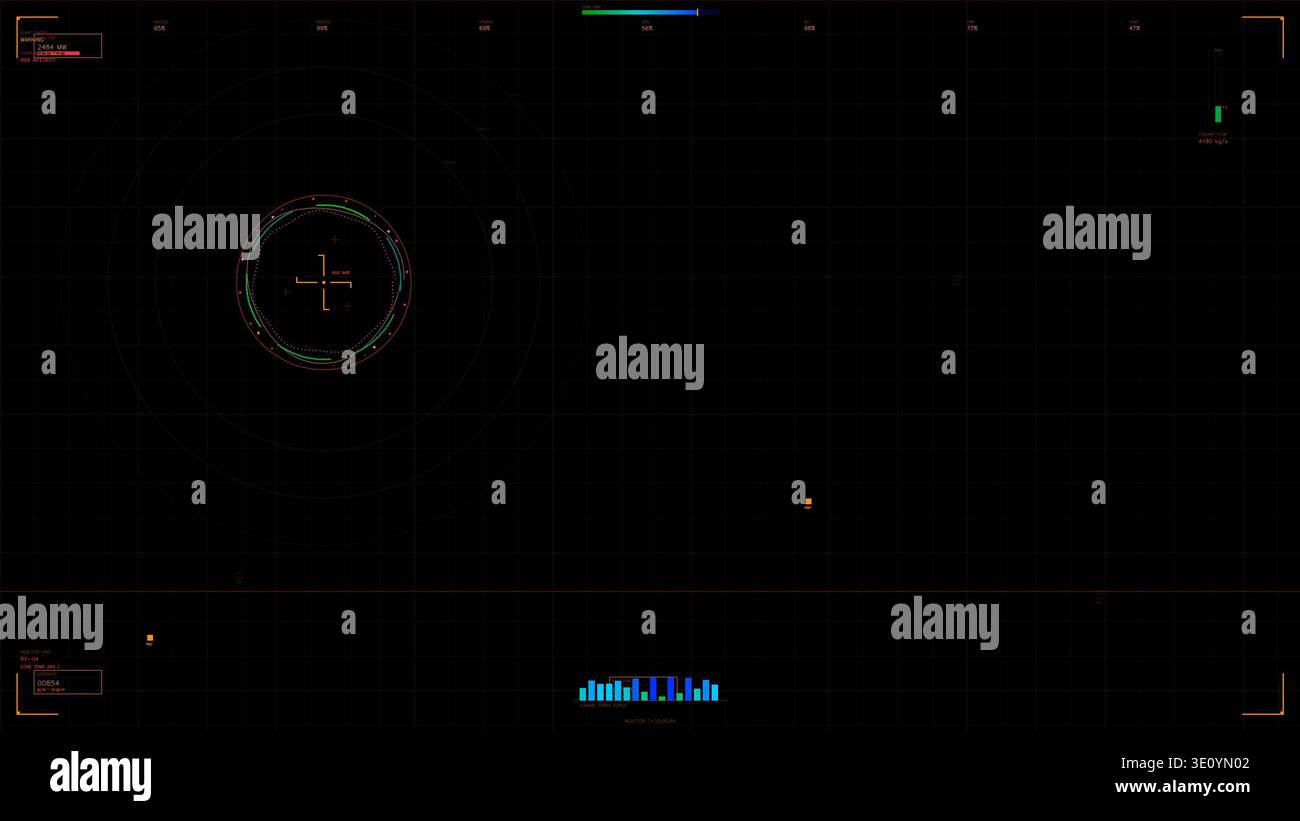 Nuke Interface Layout Nuclear Reactor Operations Sci-Fi HUD Interface Display Stock Photo - Alamy