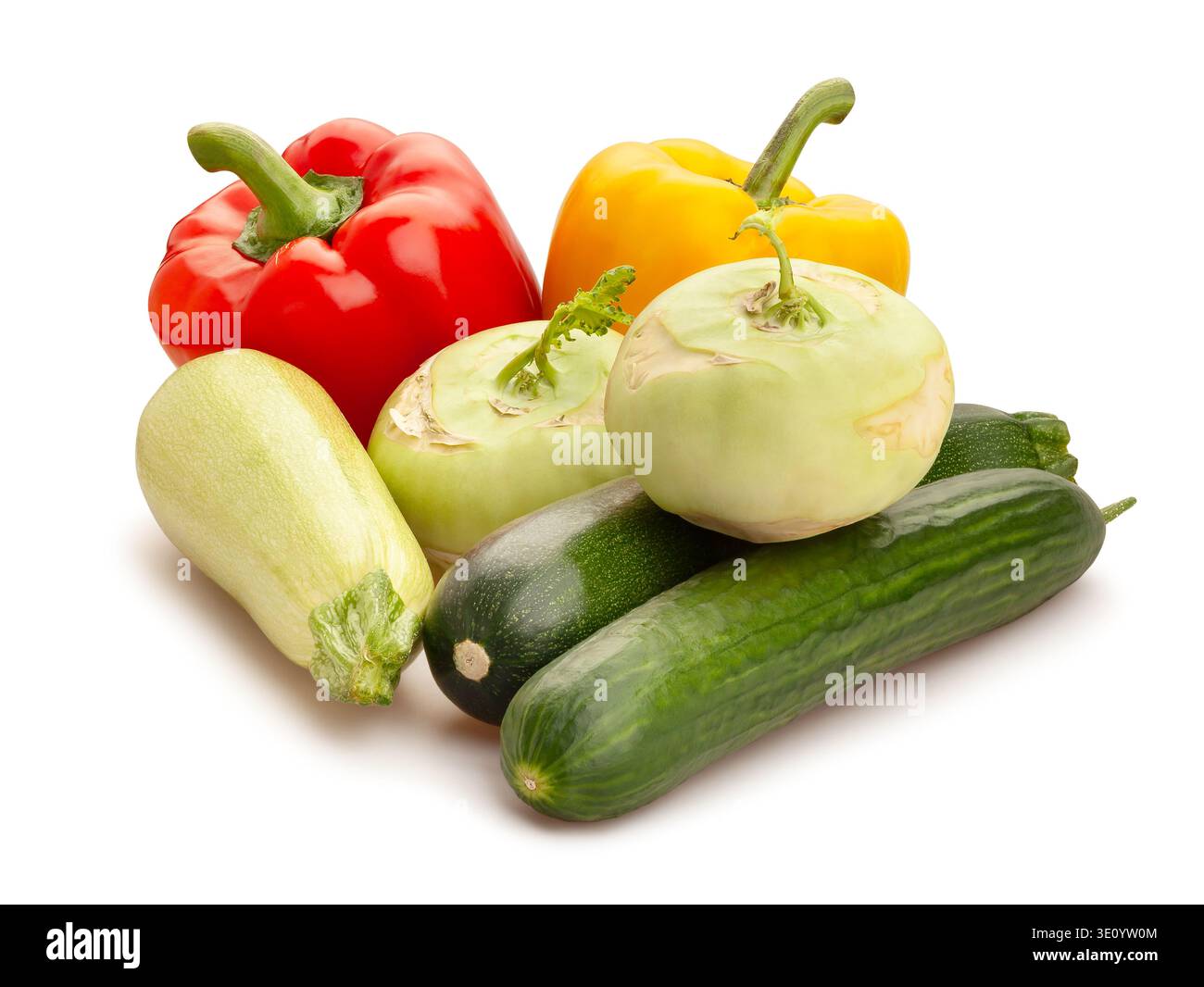 vegetable mix path isolated on white Stock Photo