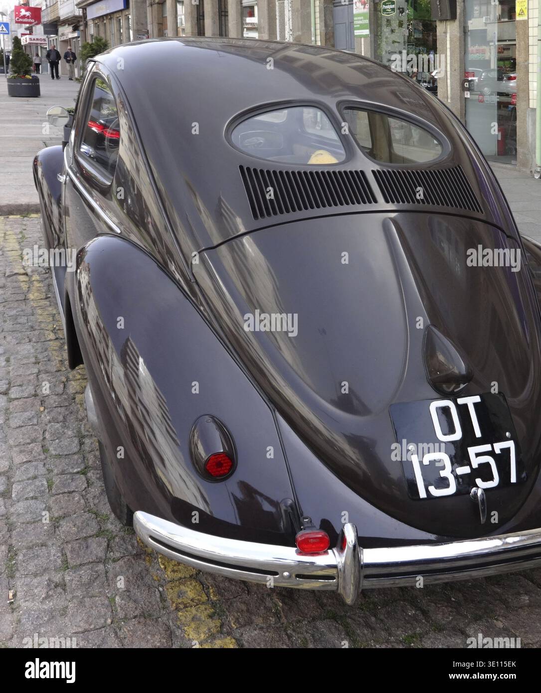 Classic Volkswagen Beetle showing its iconic rear design and split rear ...