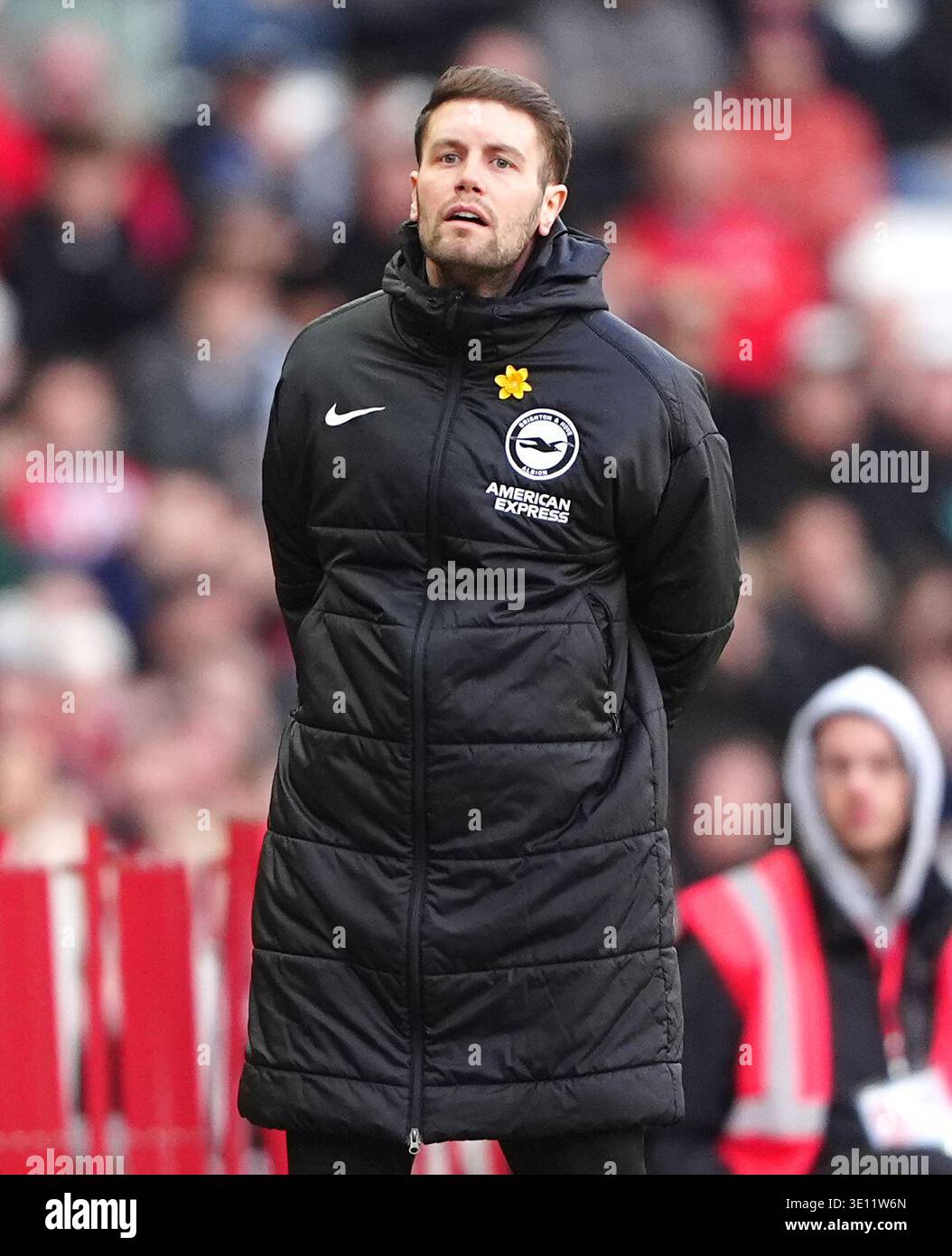 Brighton and hove albion manager fabian hurzeler during the premier league match at the stadium of light sunderland date satu Brighton and hove albion manager fabian hurzeler during the premier league match at the stadium of light sunderland date satu