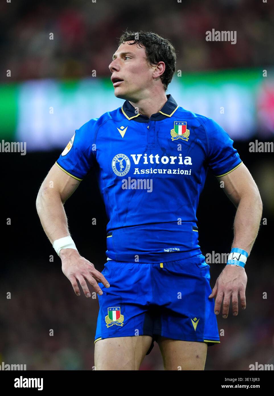 Italy's Paolo Garbisi during the Guinness Men's Six Nations match at ...