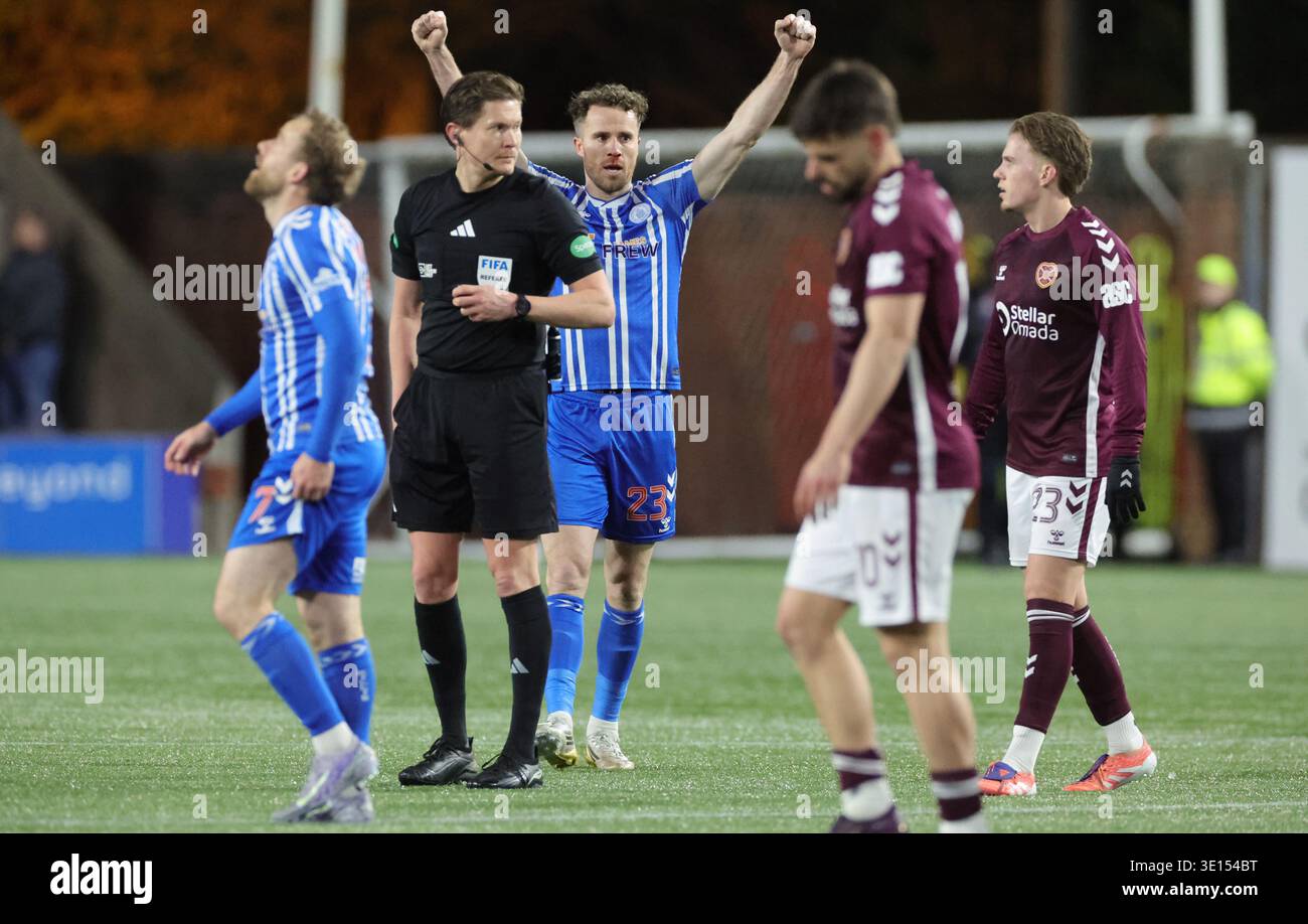 Kilmarnock S Marley Watkins Celebrates Following The William Hill Kilmarnocks Marley Watkins Celebrates Following The William Hill Premiership Match At Bbsp Stadium Rugby Park Kilmarnock Picture Date Saturday March 14 2026 3E154BT 