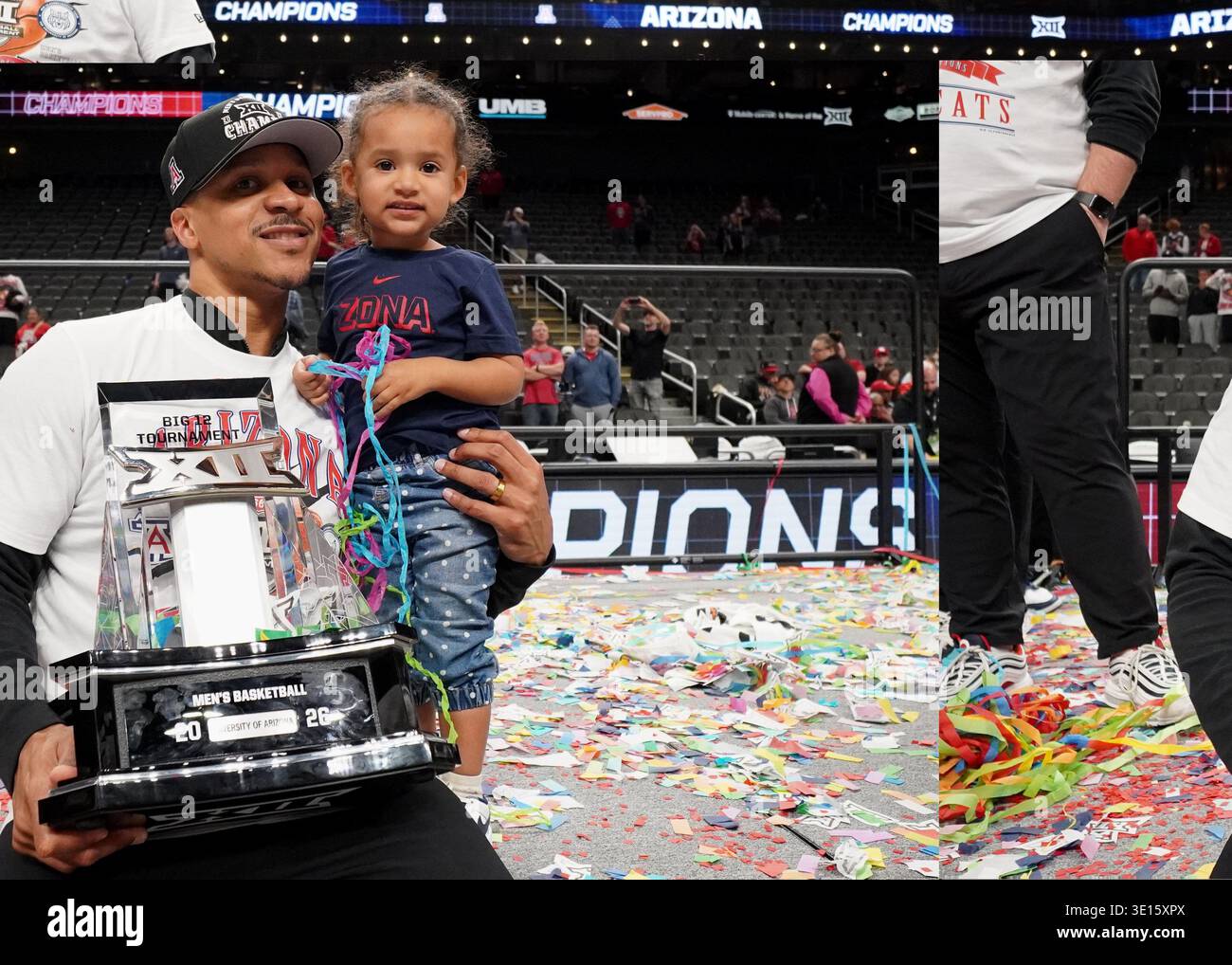 MAR 14 2026: Coach Brandon Chappell celebrates with his daughter after ...