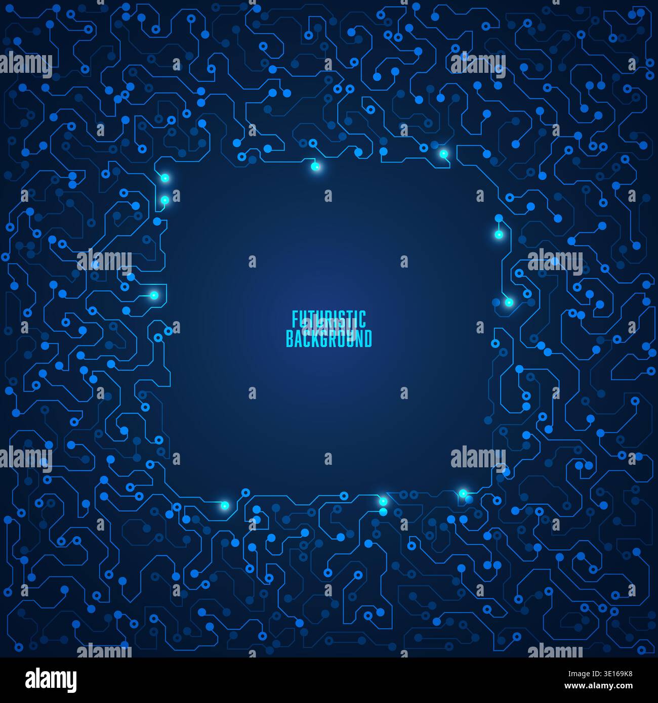 abstract futuristic background, technological electronic backdrop Stock Vector