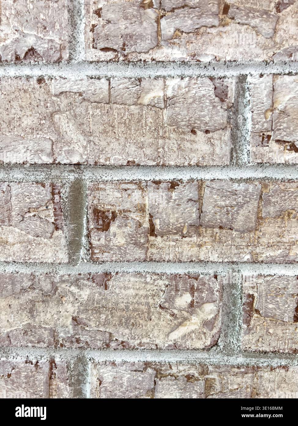 Vertical fireplace brick texture in detail Stock Photo