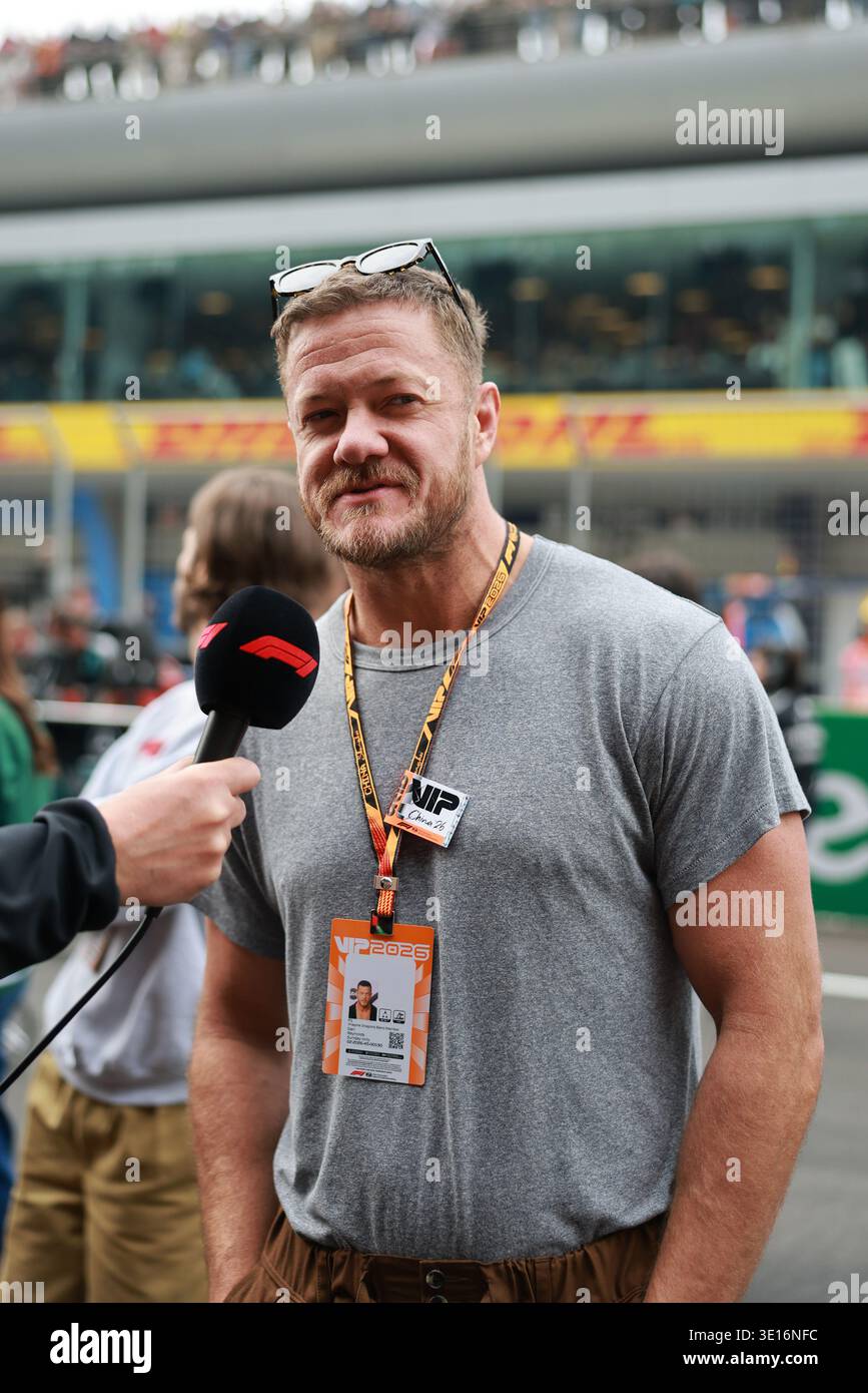 Shanghai, China. 15th Mar, 2026. Dan Reynolds (USA) Imagine Dragons Piano  on the grid. 15.03.2026.