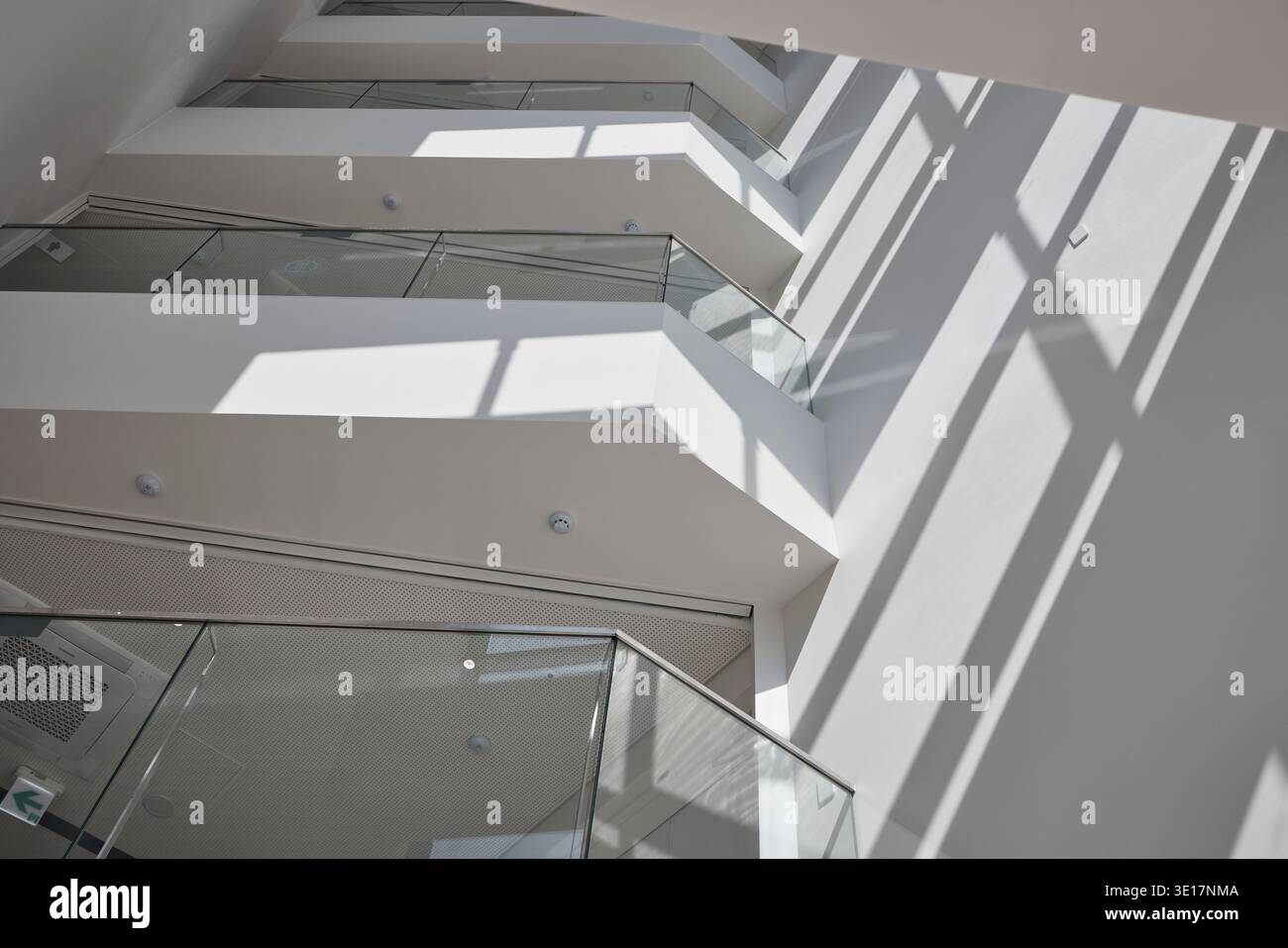 Nma Atrium Atrium light and stairs inside a contemporary building Stock Photo - Alamy