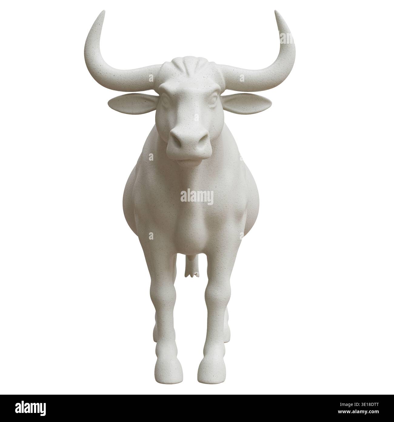 Sacred Apis bull stone sculpture isolated on white from Ancient ...