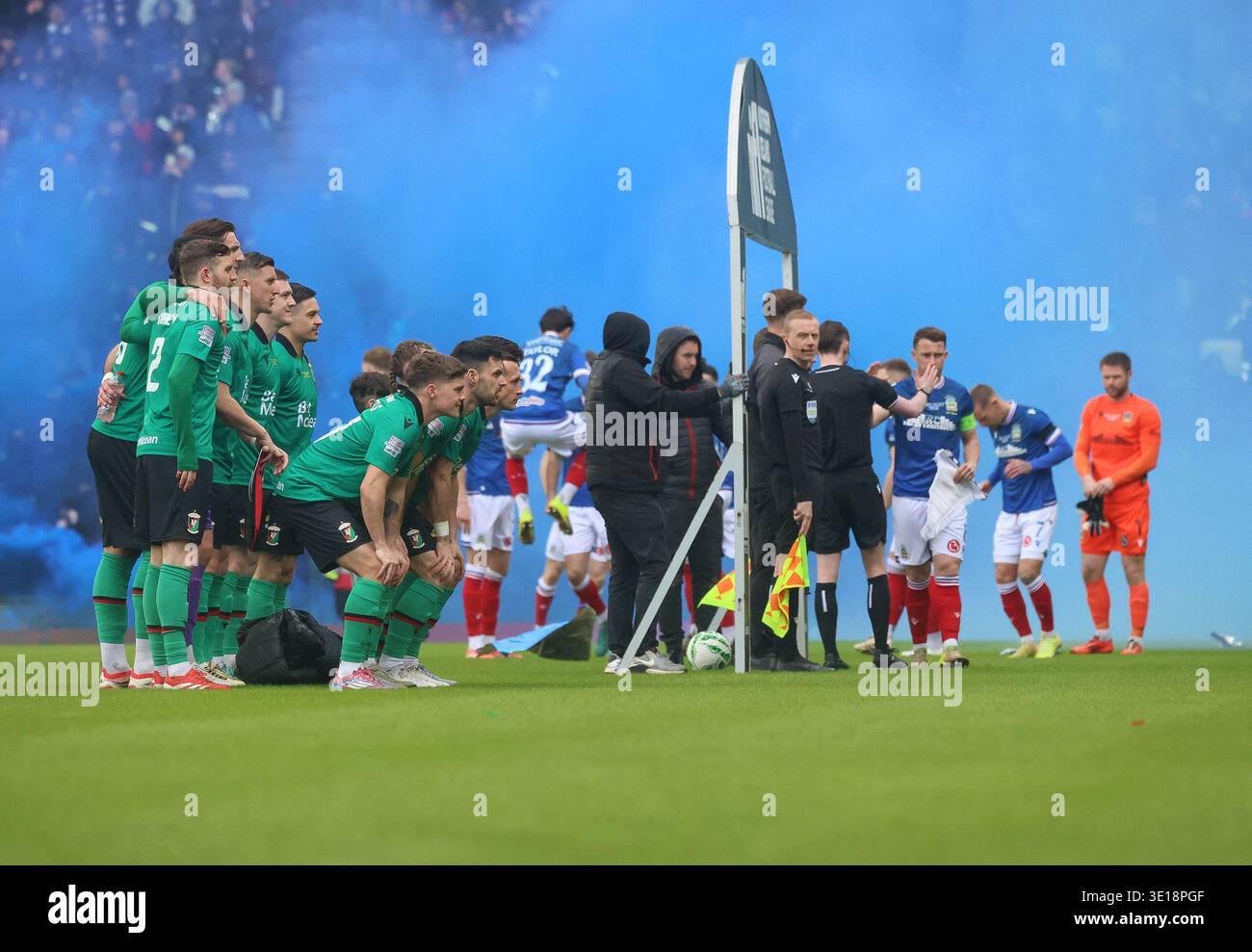 Windsor Park, Belfast, Northern Ireland, UK. 15 Mar 2026. BetMcLean Cup ...
