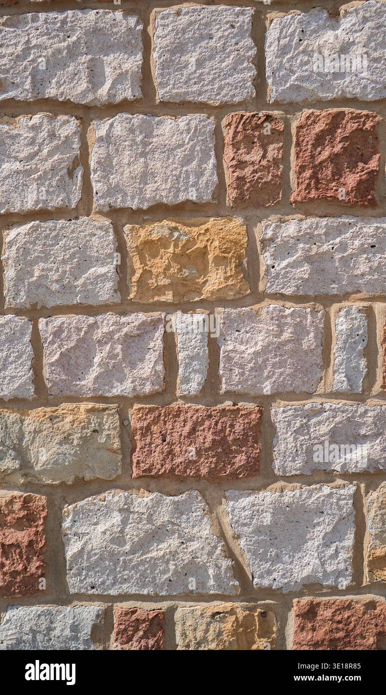 Decorative Stone Masonry Wall Texture Background Stock Photo