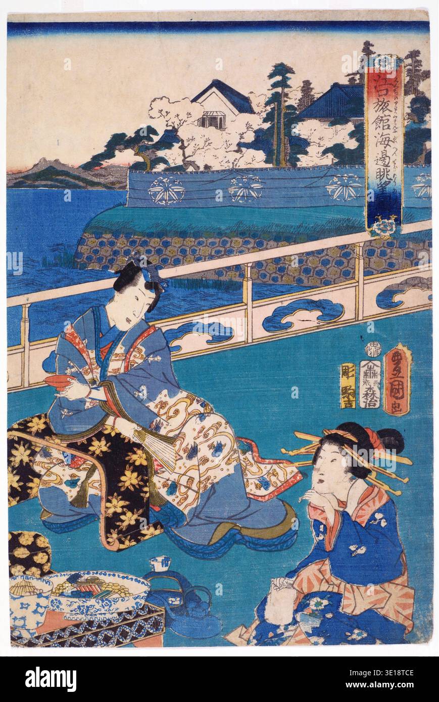 T omoba 舟の絵 T omoba 舟の絵 Japanese sea painting hi-res stock photography and