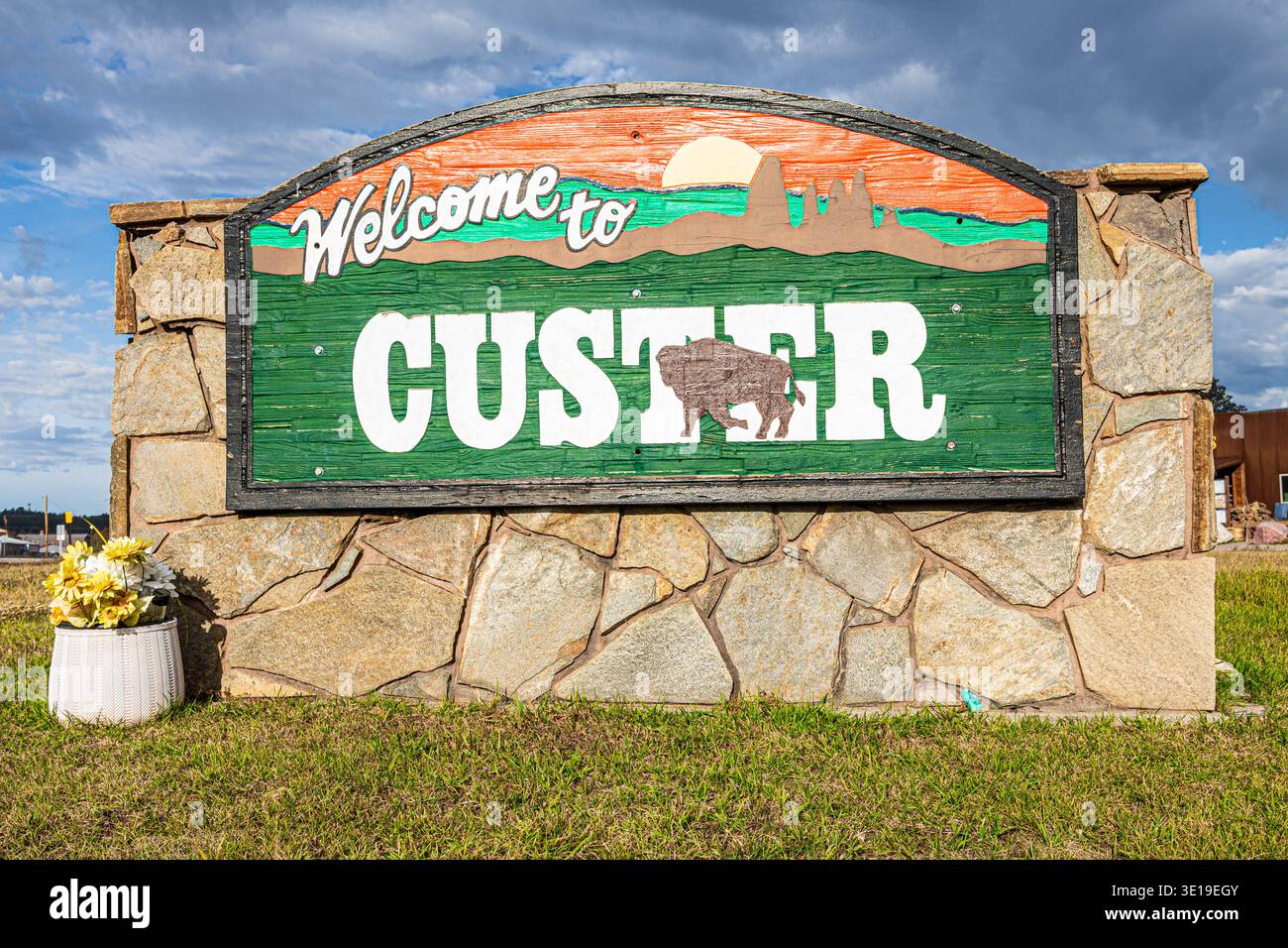 Welcome to Custer Sign near the intersection of Highway 89 and 16A in ...