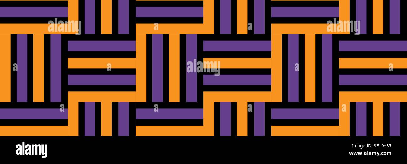 Abstract geometric seamless pattern Halloween. Scandinavian style mosaic. EPS10 Stock Vector