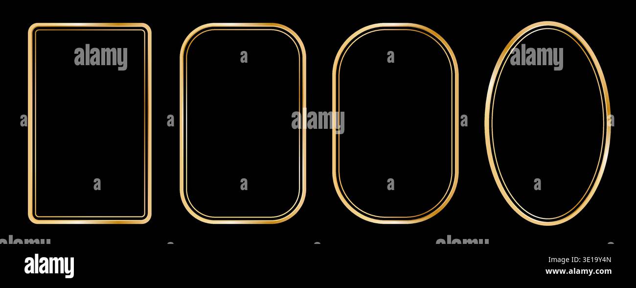 Gilded frame simple Stock Vector Images - Alamy